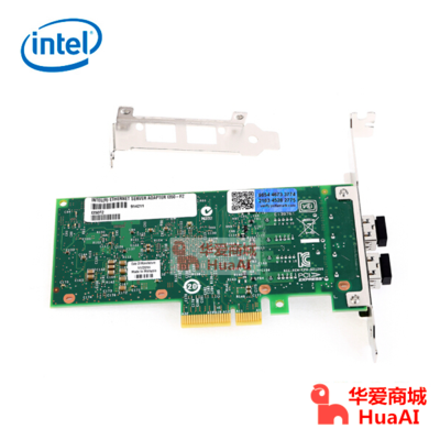 intel英特尔/I350-F2/双口千兆光纤SFP+ 含LC多模模块 PCI-E*4适配器