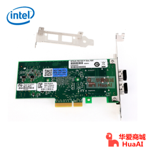 intel英特尔/EXPI9402PF 82571芯片/双口千兆光纤SFP+ 含LC多模模块 PCI-E*4适配器